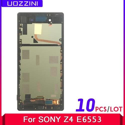 10 Pcs 100% Tested 5.2" For Sony Xperia Z4 E6553 E6533 E5663 Double Sim LCD Touch Screen Digitizer Assembly With Frame