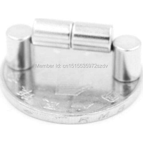 100pcs Strong Round Dia 5mm x 6mm N35 Rare Earth Neodymium Magnet Art Craft Fridge 5x6mm