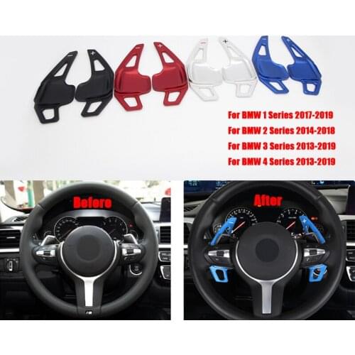 2pcs Car Steering Wheel Shift Paddle Shifter Extension For BMW 3 Series 4 Series 5 Series 6 Series 7 Series GT X1 X1 I8