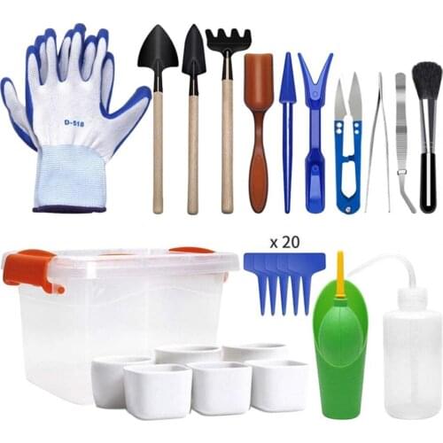 41Pcs Mini Gardening Tools Set Durable Portable Succulent Planting Tools Kit for Garden Gardening Tool Set for succulent home