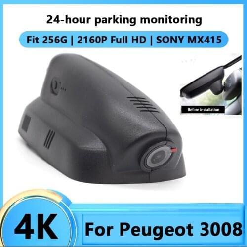 4K Car DVR WiFi Registrator Dash Cam Camera For Peugeot 3008 Digital Video Recorder Camcorder HD 2160P Night Vision 96670 IMX415
