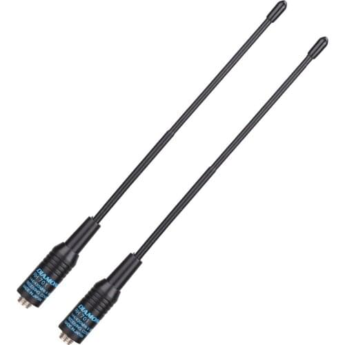 2Pcs Diamond RH-701 SMA-Female Dual Band VHF/UHF144/430MHz Antenna For Baofeng UV-5R UV-82 BF-888S DM-5R UVB3 Plus Walkie Talkie