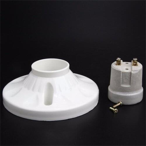 Free shipping Diameter 33mm 1.3'' pottery lamp base for E27 light bulb screw inner ,10pcs/lot