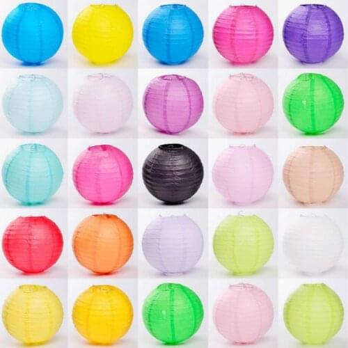 10/15/20/25/30/35/40cm Chinese /Japanese Paper Lanterns babyshower decoration Paper balls birthday Party Decor Craft Wedding diy