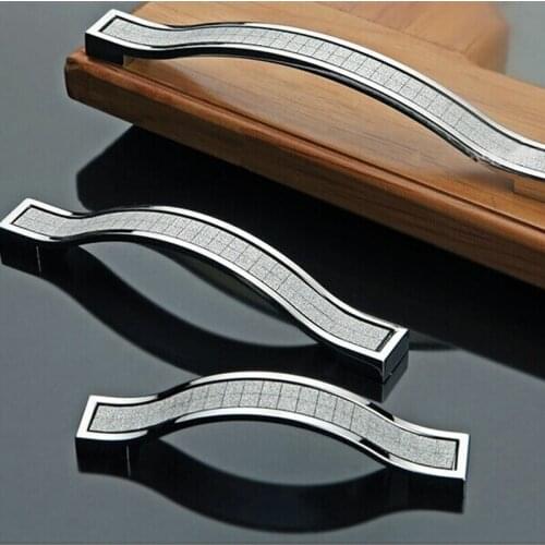 Zinc Alloy Drawer Cabinet Handle Modern Crystal Cupboard Pulls Furniture Hardware Wardrobe Door Handle Knobs Home Improvement