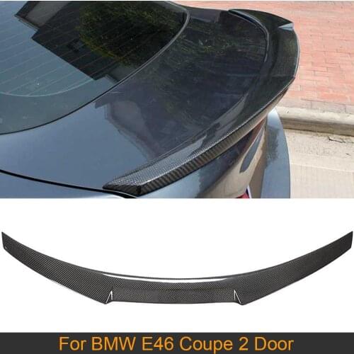 E46 Coupe Rear Spoiler Wing For BMW 3 Series E46 Coupe 2 Door 1999 - 2006 Carbon Fiber Rear Trunk Spoiler Boot Lip Wing