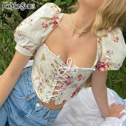 Блузки с принтом FORYUNSHES China At AliExpress