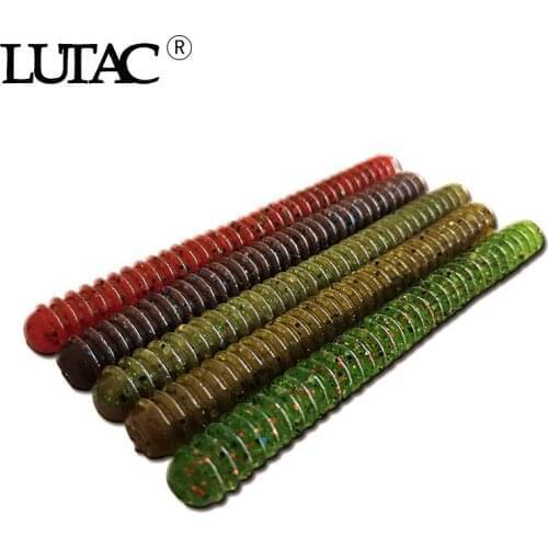 LUTAC Sinking Worm 95mm 6g LS03B Soft PVC Plastic Material Lure Hollow Body Bass Fishing Baits