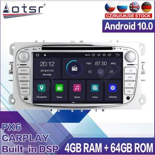 Android Radio Tape Recorder Car Multimedia Player Stereo For FORD Focus S-MAX Mondeo C-MAX Galaxy 2008 - 2012 Head Unit GPS Navi