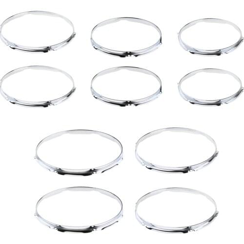2pcs Metal Snare Drum Plating Hoop Ring Rim for Percussion Instrument Parts