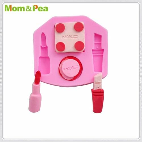 Mom&Pea MPA1918 Lipstick Shaped Silicone Mold Cake Decoration Fondant Cake 3D Mold Food Grade