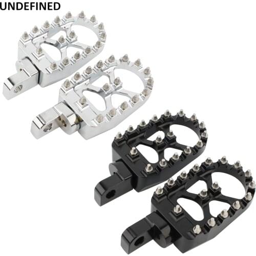 MX Foot Pegs Motorcycle Footrests Pedals Pegs For Harley Dyna Fatboy Sportster 883 XL1200 FXCW FXS FXSB Bobber Chopper Softail