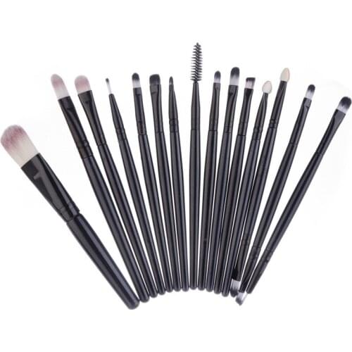 12/15Pcs Eye Makeup Brushes Kit Women Eyeshadow Powder Eyeliner Blending Brush Eye Shadow Brushes Set