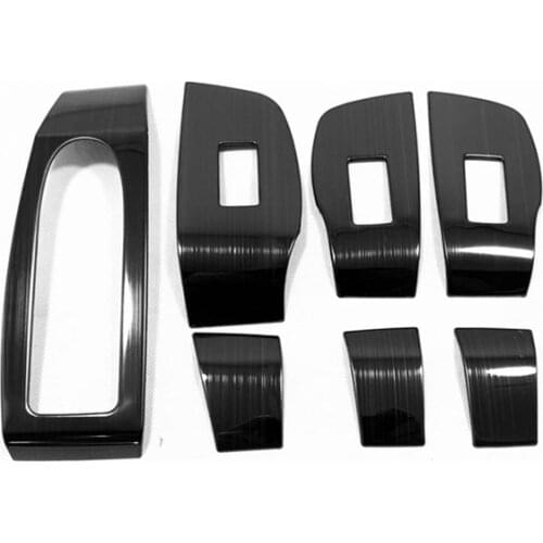 Car Interior trim sticker, gear panel trim, window button trim for mazda 3 AT 2019 2020,stainless steel