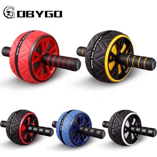 GOBYGO AB Roller With Mat Abdominal Wheel Unisex Abdominal Exercise Trainer Home Gym Boxing Training Fitness Workout Equipment