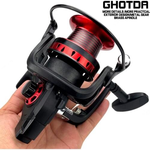 Saltwater Spinning Reel 13 Bearings Fishing Reel for Surfcasting Trolling Reel 10-12KG Max Drag