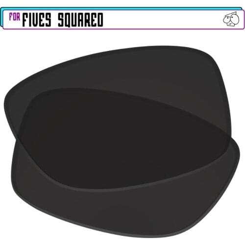 EZReplace Polarized Replacement Lenses for - Oakley Fives Squared Sunglasses - Black