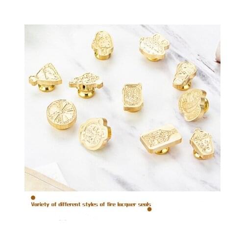 Wax Seal Stamp Head Retro Antique Sealing Wax Scrapbooking Stamps Head Wedding Decorative Wood Handle With Love Map Tree Flower