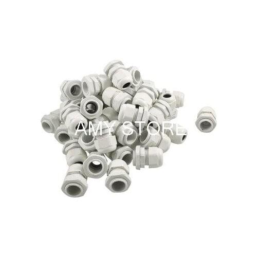 White Plastic PG13.5 IP67 Water Proof Cable Gland Connector