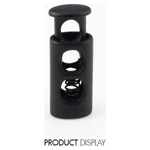 10pcs Pack Cord Lock Toggle Stopper Bean Black Size: 27mm*5mm Toggle Clip NK195