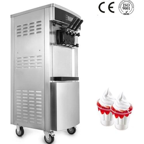 2021 Professional Manufacturer Commercial 3 Outlets Vertical Ice Cream Machine for Sale