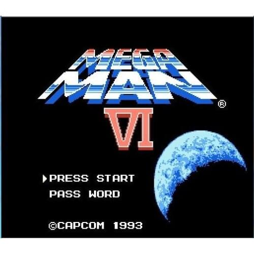 Mega Man 6 (Megaman VI) 72pins 8bit Game card Drop shipping
