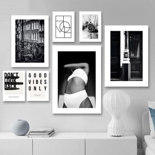 5D Diamond Painting Black White Street Landscape Full Square Round Diamond Embroidery Picture Of Rhinestone Wall StickersZP-4290