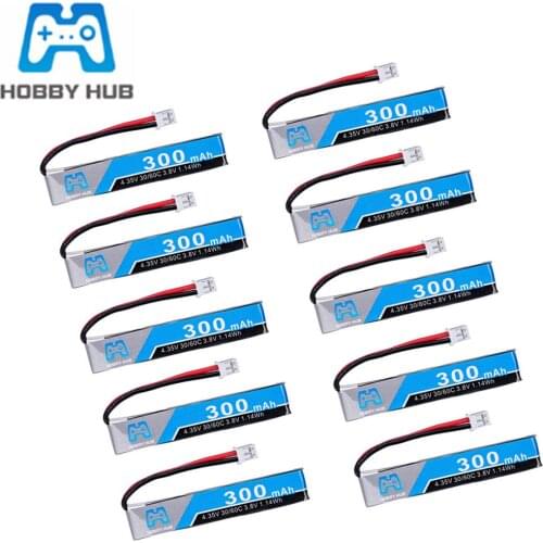 Hobby Hub 1S 300mAh 3.8V 30C/60C LiHV Lipo Battery PH2.0 Plug for UK65 US65 Mobula7 Snapper 65S Drone