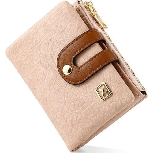 Zipper Coin Pocket Women Wallet Leather Card Holder Brand Designer Female Wallets Purse Fashion Short Money Bag Portfel Cartera