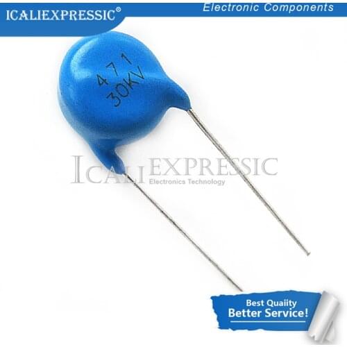 5PCS High voltage ceramic capacitors 30KV 471 30KV 471K In Stock