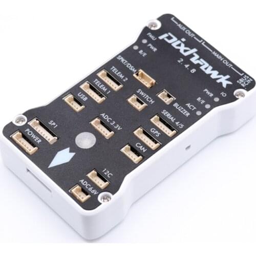 Pixhawk PX4 PIX 2.4.8 32 Bit Flight White Shell Controller Autopilot with 4G SD Safety Switch Buzzer PPM I2C arduplane