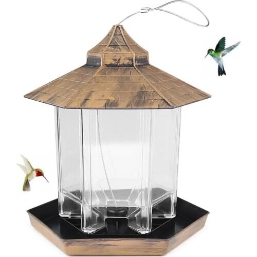 Bird Feeder Baffle Wild Ceative Outdoor Balcony Hanging Close Nature Garden Decoration House Type Food Seed Bowl