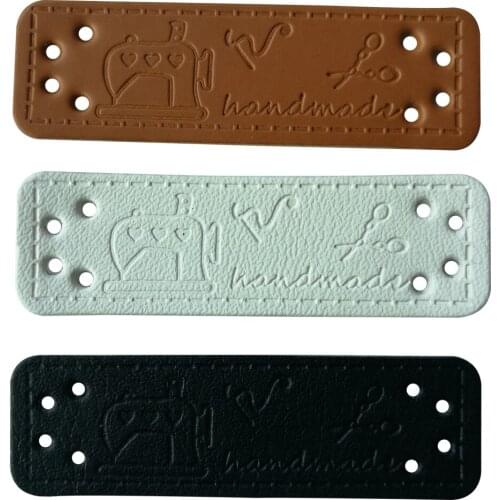 Diy Leather Sewing Accessories Hand Made Leather Labls For Jeans Wear Clothes Bags Decorative Leather Label Handmade Tag