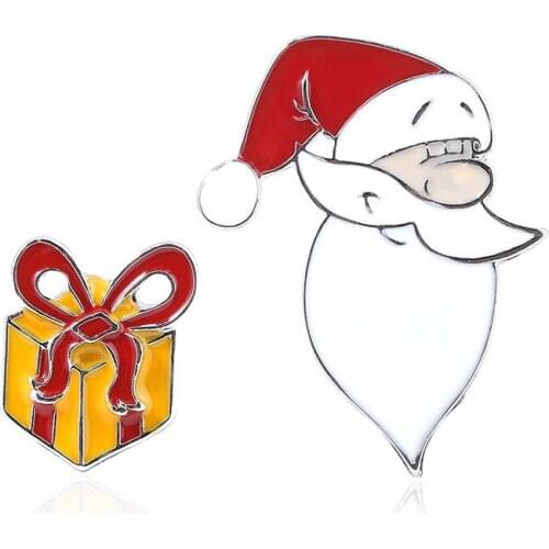 Creative Cartoon Badge Christmas Santa Pins for Backpacks Cute Badge Gifts for Kids Kawaii Pins Badges for Clothes Anime Pin