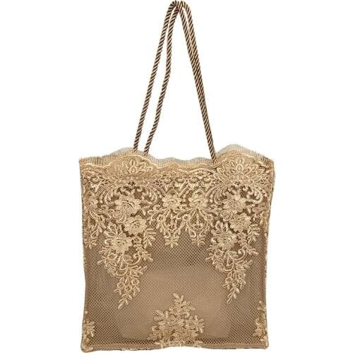 Lace Ladies Handbag Summer Bag 2019 New cut Luxury Handbag Casual Shopping Bag Women Lace Bag Shoulder Bag Sac a main Femme