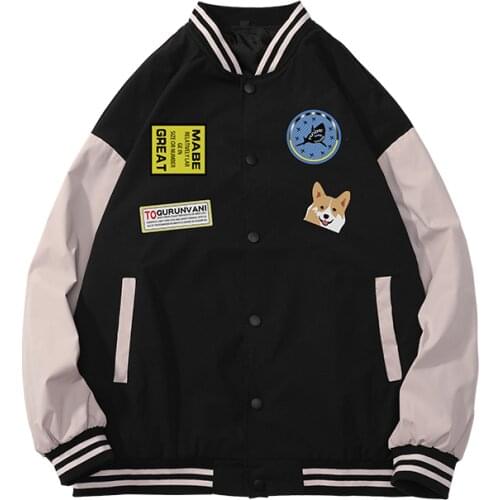 2021 New Spring&Autumn Thin Oversize Loose Baseball Jacket Mens Hip hop streetwear Bomber jacket coat