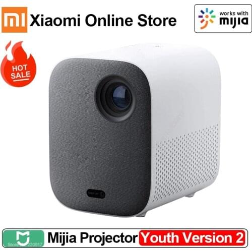 Xiaomi Mijia Mini Projector Youth Version 2 1080P Support 4K Video 460 ANSI Lumens LED Full HD Home Cinema Work With Mijia APP