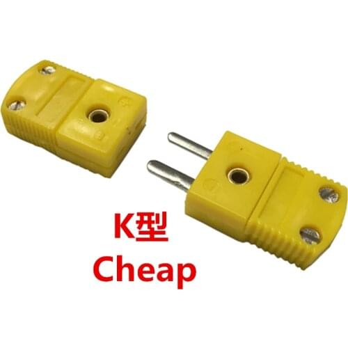 Mini Connectors plug Thermocouple Temperature Male K Type Sensors K T J Type