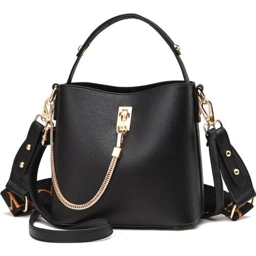 Fashion Bucket Bags 2021 Big Shoulder Bag Women High Quality Pu Leather Large Capacity Versatile Handbag Lady