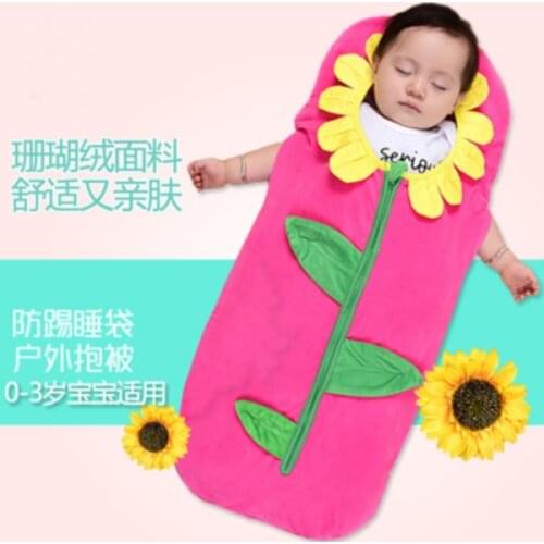 Cartoon Baby Sleeping Bag Wrap Bedding Winter Newborn Prams Bed Swaddle Blanket Wrap Cartoon Bedding Sack Blanket Swaddle