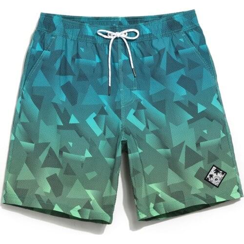 Men Beach Board Short Summer 2018 Style Quick-Drying Outdoors Breathable Boardshorter Bermudas Hombre Masculinos Geometric Print