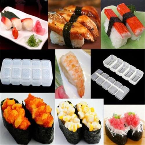 DIY Bamboo Sushi Maker Set Rice Sushi Making Kits Roll Cooking Tools Chopsticks Spoon Sushi Blade Sushi Curtain Sushi Mould
