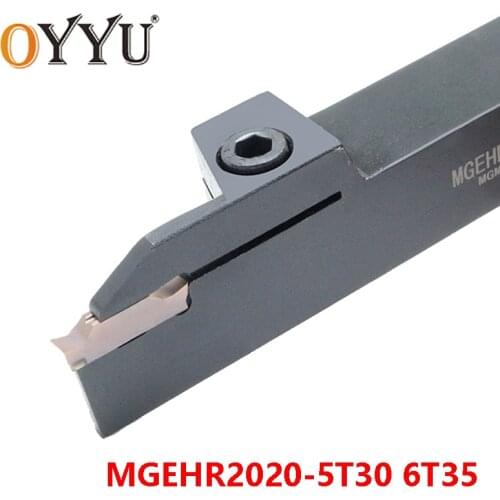 OYYU MGEHR 2020 Lathe Tool Holder MGEHR2020-5T30 MGEHR2020-6T35 Turning Cutter Arbor Long Slotting use MGMN Carbide Inserts