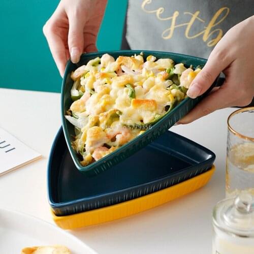 Simple Nordic Household High-quality Ceramic Dish Plate Creative Dessert Dish Salad Plate Personality and Practical Fruit Plate