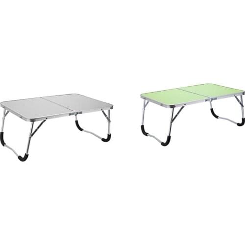Adjustable Portable Laptop Table Stand Folding Computer Reading Desk Bed Tray, Green