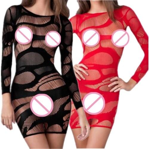Shengrenmei Women Lingerie Sexy Sleepwear Long Sleeve Underwear beauty Babydoll Chemise New Arrive Erotic Dress Sexy Costumes