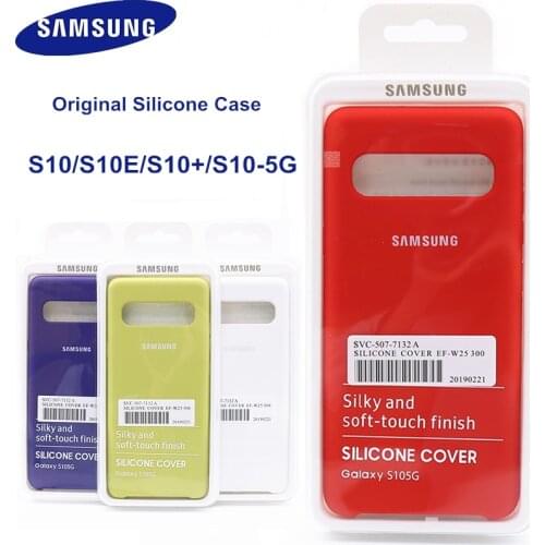 Samsung S10 Plus Silicone Cover, Silky Soft-touch Finish Liquid Silicone Shell Case for Galaxy S10+ S10E S10 5G With Box