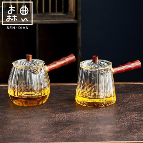 SENDIAN Japanese Style Heat-resistant Glass Filter Teapot Detachable Glass Pot 2021 New Hot Office Home Kitchen Accessories