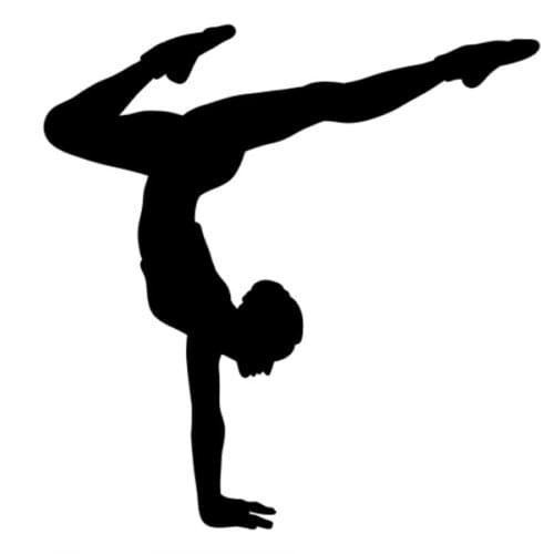 18x18cm Ballet Ballerina Lover Inverted handstand Girl Vinyl Car Decal Car Trunk Lip Modern Waterproof Stickers CL345