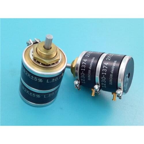 [VK] DUNCAN original conductive plastic potentiometer 1230-1374 2K double potentiometer shaft diameter 3MM switch